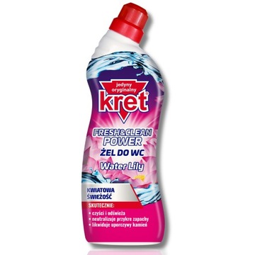 Kret WC Żel do Czyszczenia Toalet Water Lily 750g
