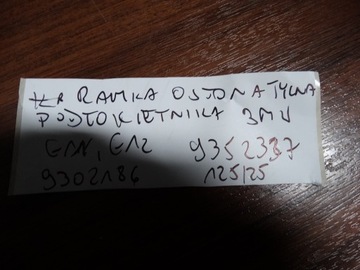 RÁMEČEK KRYT ZADNÍ OPĚRADLA BMW G11 G12 1