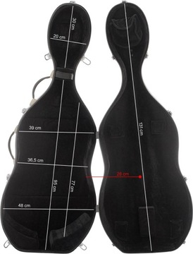 Классический футляр для виолончели M-case 4/4, зеленый