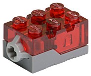 LEGO 54930c01 KLOCEK ŚWIECĄCY na CZERWONO NOWY (5g