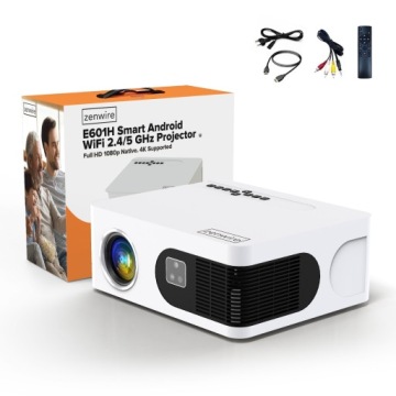 Мини-проектор Проектор WiFi Android TV FULL HD 4K 18000lm Автофокус Zenwire