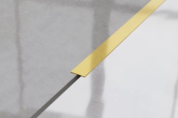 Listwa dekoracyjna I 2cm x 270cm Złoty Mat