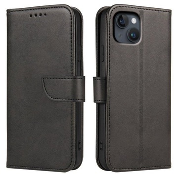 Etui do iPhone 14 Skórzane SKIN CASE + Szkło 9H