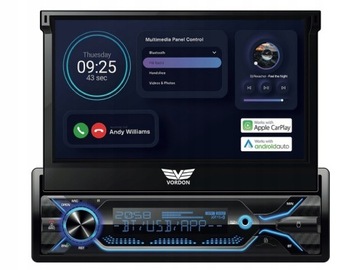 Вордон HT-520 Вегас Радіо автомобільне 1DIN LCD Робот Автомобіль Apple Гра в машину