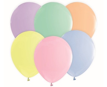 Kolorowe Balony Pastelowe 50 szt MIX Kolorów Duże