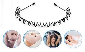 МУЖСКАЯ ЖЕНСКАЯ НЕСКОЛЬЗЯЩАЯ МЕТАЛЛИЧЕСКАЯ ПОВЯЗКА ДЛЯ ВОЛОС МУЖСКАЯ ЖЕНСКАЯ 10X