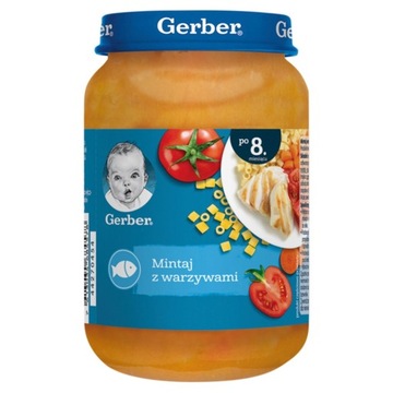 Gerber Obiadek z rybką Smakowita rybka z warzywami po 8 miesiącu 190 g