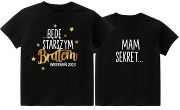 Koszulka Mam sekret Będę starszym bratem r. 98