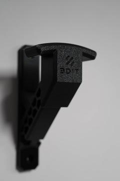 ВЕШАЛКА для мотоциклетного шлема и куртки, настенный крючок ЧЕРНАЯ СРЕДНЯЯ 3Dit