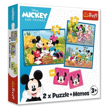 93344 TREFL PUZZLE 2w1 MYSZKA MIKI