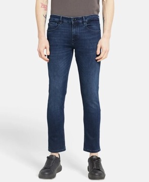 Eleganckie spodnie męskie jeansowe HUGO BOSS jeansy r. 33X34 extra slim fit