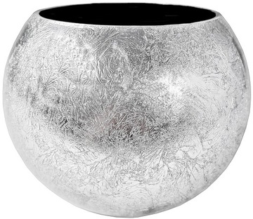 КРЫШКА ДЛЯ ЦВЕТОЧНОГО ВАЗОНА 15 СМ СЕРЕБРЯНЫЙ СТЕКЛЯННЫЙ ЦВЕТОЧНЫЙ ГОРШОК