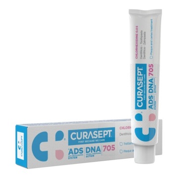 CURASEPT ADS 705 pasta codzienna - chlorheksydyna 0,05% + fluor 0,05% 75ml