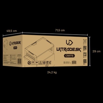 Ultradesk CRATE универсальный шкаф, черный