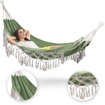 САДОВЫЙ ГАМАК С БАХИРОЙ BOHO SOIS XXL OUTTEC