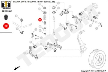 Audi Seat Skoda VW передний удар поглотителя слева влево влево