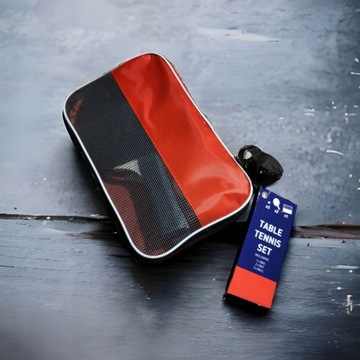 НАБОР ДЛЯ НАСТОЛЬНОГО ТЕННИСА ДЛЯ ПИНГ-ПОНГА, БАЛЕТКИ, РАКЕТКИ + КРЫШКА + МЯЧИ