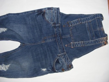 Spodnie damskie jeansy UK 12-40 OGRODNICZKI L