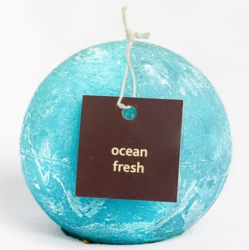 ŚWIECA ZAPACHOWA MORSKA kula 60 mm ocean fresh Pro-Candle