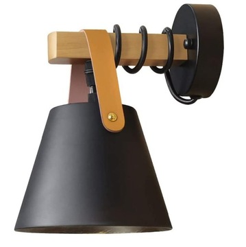 LAMPA ŚCIENNA LED KINKIET DO CZYTANIA WŁĄCZNIK -CZARNY