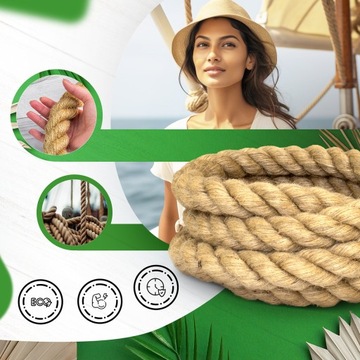 Декоративная парусная веревка 14 -мм ссылка Эпизод 5 МБ Джута Джут веревки