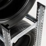 Металлический стеллаж для шин 12-секционный для колес макс 275 мм SOLID STABLE