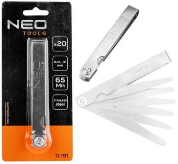 Szczelinomierz 20 listków NEO TOOLS 11-191