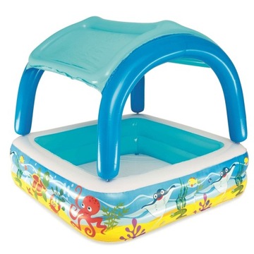Большой надувной бассейн, детский бассейн с навесом, для террасы, сада