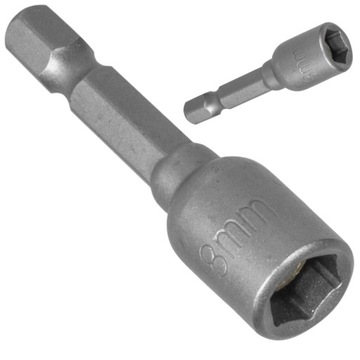 MAGNETYCZNA NASADKA FARMER KOŃCÓWKA KLUCZ 8mm UCHWYT HEX DO WKRĘTARKI C2450