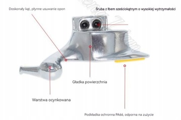МЕТАЛЛИЧЕСКАЯ НОЖКА ДЛЯ УСТАНОВЧИКА С КОМПЛЕКТОМ КРЫШЕК