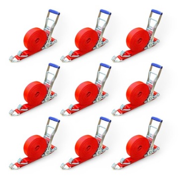 9x ORYGINALNE Pasy transportowe ERGO 10m/ 5T/ 50mm POLSKI PRODUKT ATEST TUV