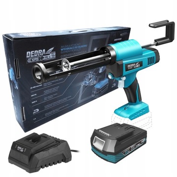 DEDRA WYCISKACZ PISTOLET SILIKONU 18V SAS+ALL +2Ah