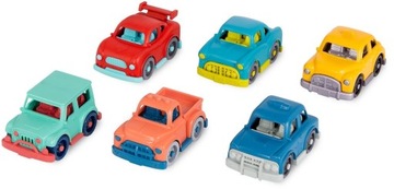 MINI RIDERS zestaw małych autek 6 szt. B. TOYS 12m