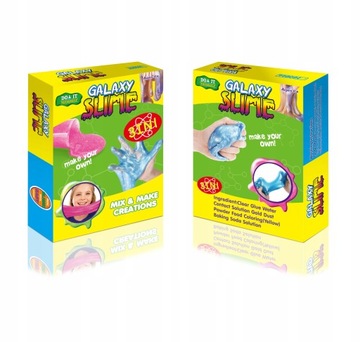 ZESTAW DO ROBIENIA GLUTÓW SLIME Z BROKATEM ZRÓB TO SAM MASA PLASTYCZNA