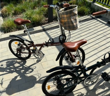 Складной велосипед 20 дюймов, 7 передач SHIMANO, дисковые тормоза, бренд RALEIGH UK.