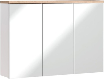 Szafka łazienkowa biała z lustrem 100cm NELI WHITE