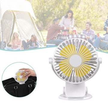 WENTYLATOR BIURKOWY Z ŁADOWANIEM USB CICHY WENTYLATOR BIURKOWY TYPU CLIP-ON