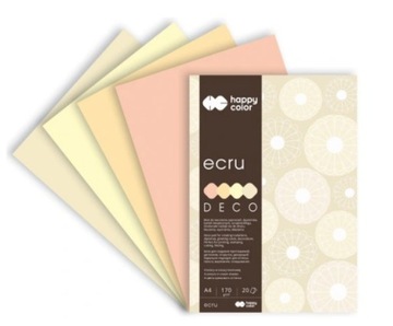 Happy Color blok techniczny kolor A4 Deco Ecru