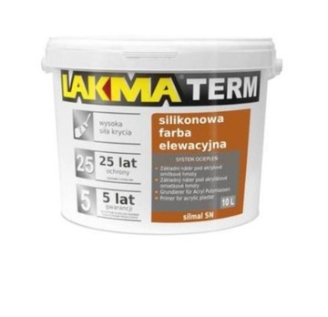 Silikonowa farba elewacyjna BIAŁA SILMAL SN 10L