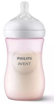 AVENT Butelka Natural Response SCY903/11 260 ml różowa 1m+ do mleka