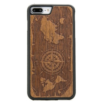 Pouzdro Bewood pro iPhone 7 Plus 8 Plus Růže Větrů Merbau