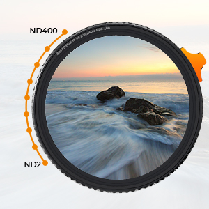 Фильтр черного тумана K&F 1/4 + ND2-ND400 Nano-X 67 мм