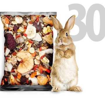 30kg Egzotyczna karma Champi dla gryzoni i królików owoce - warzywa mieszan