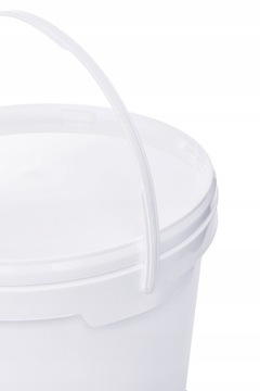 10 пластиковых ведер 10 литров белого цвета для ЕДЫ