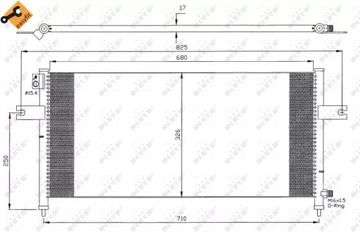 35380 CHLADIČ KLIMATIZACE NISSAN