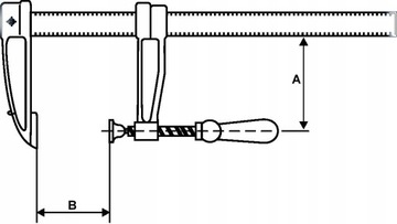 ЗАЖИМ ДЛЯ ПЛОТНИКОВ 500х80ММ