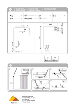 УГЛОВАЯ ДУШЕВАЯ ШТОРКА ДУШЕВОЙ ПОДДОН 80X100