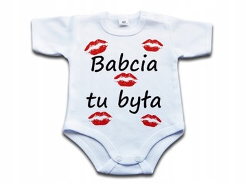 Babcia tu była BODY niemowlęce - 68 kr