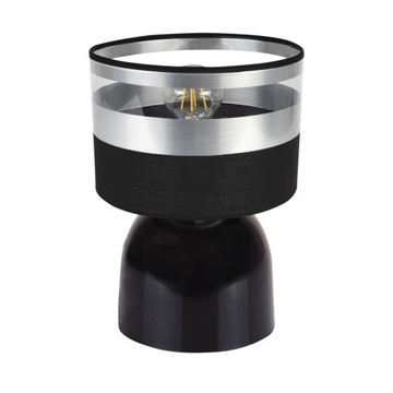 LAMPA STOŁOWA NOCNA ABAŻUR CHROM WYBÓR LED