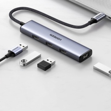 АДАПТЕР-концентратор UGREEN РАЗДЕЛИТЕЛЬ USB-C TYPE C 4x USB 3.2 ОЧЕНЬ БЫСТРЫЙ